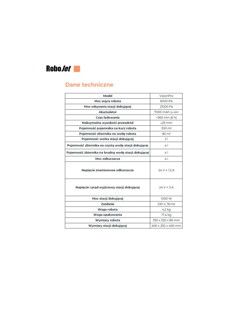 RoboJet Vision – pełna automatyzacja, higieniczna czystość